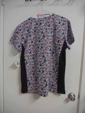 Christmas theme scrubs with pockets